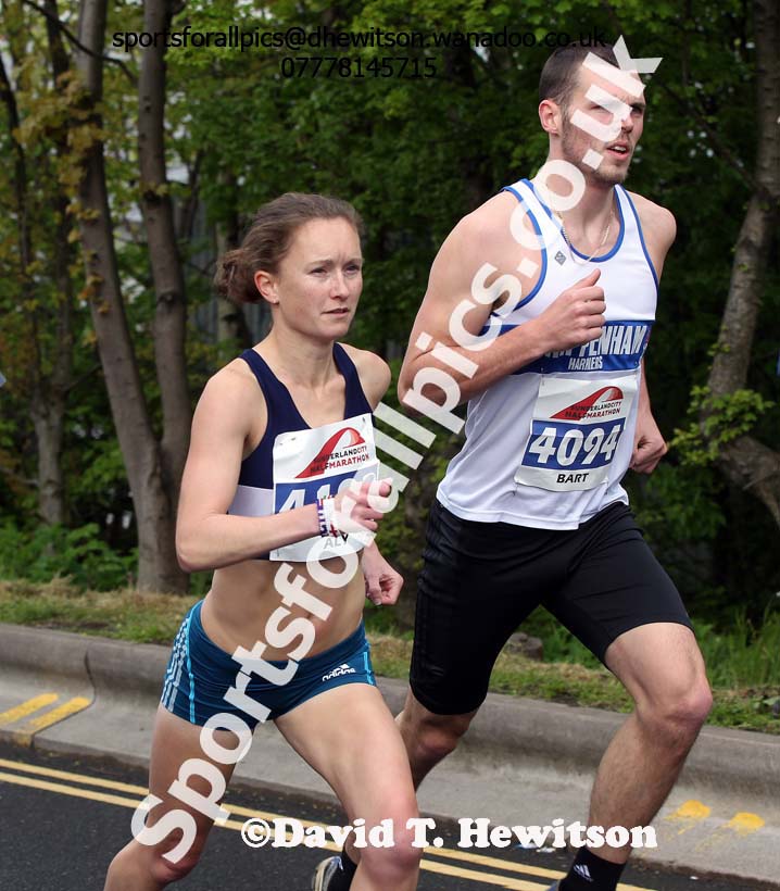 Alyson Dixon (Sunderland Strollers) on her way to winning the Sunderand City Half Marathon. Photo: David T. Hewitson/Sports for All Pics